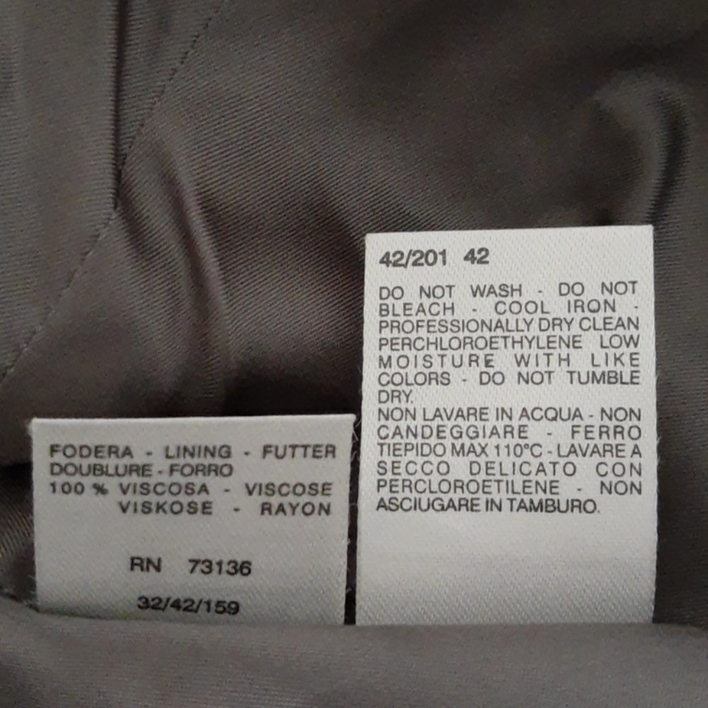 SPORTMAX Wool Alpaca Blend Trench Jacket Size 8/42 - Picture 14 of 16